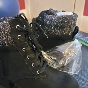 Suede fashion hiking boots